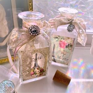 2 Custom Decorated Jars